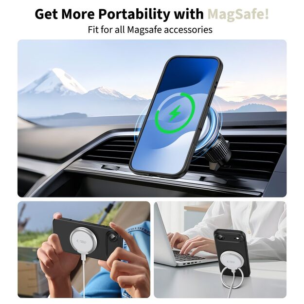 Tech-Protect Silicone MagSafe Case for iPhone 17 Air - Black 4