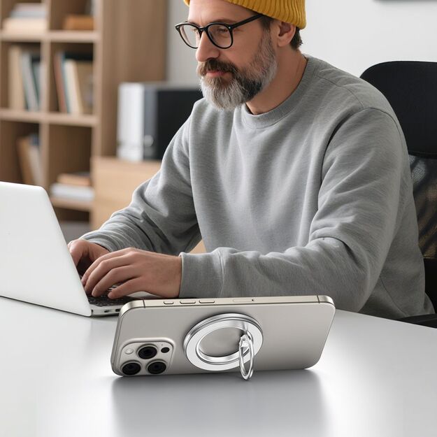 Tech-Protect MMR600 Magsafe Phone Ring Holder - Silver 3