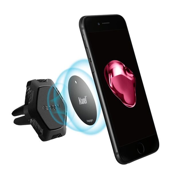 Spigen QS11 Magnetic Car Air Vent Phone Holder - Black 14
