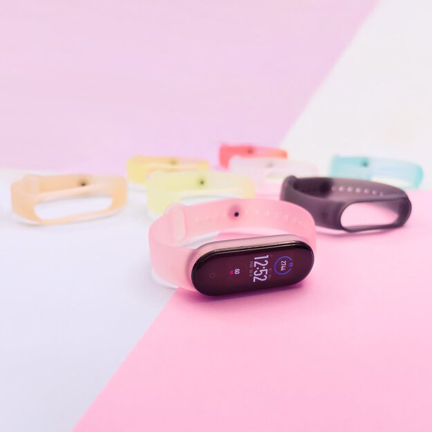 Silicone strap for Xiaomi Mi Band 5 / 6 wristband strap - gold 8