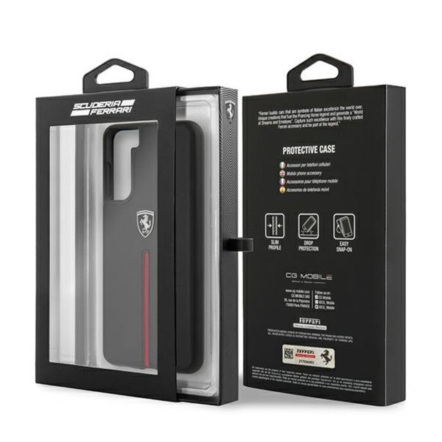 Ferrari FEOSIHCS21SBK S21 G991 black/black hardcase Off Track Leather Nylon Stripe 7