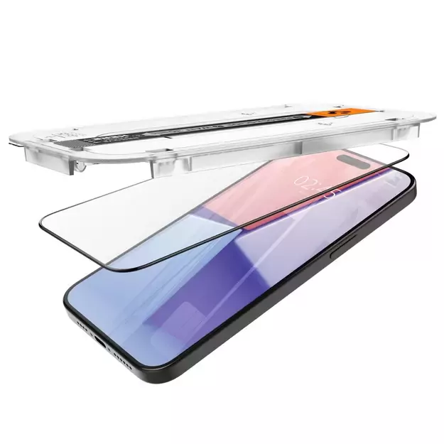 Spigen Glas.tR EZ Fit FC Tempered Glass for iPhone 15 Pro Max - Black 18
