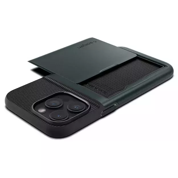 Spigen Slim Armor CS Case for iPhone 15 Pro Max - Dark Green 12