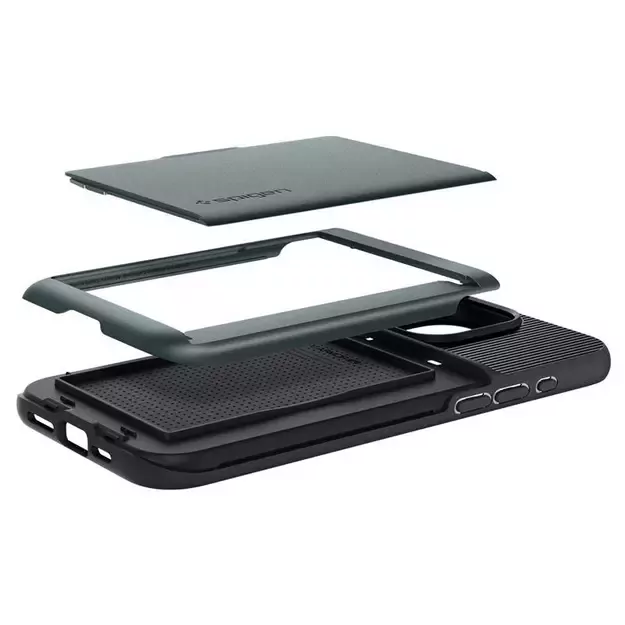 Spigen Slim Armor CS Case for iPhone 15 Pro Max - Dark Green 14