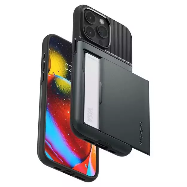 Spigen Slim Armor CS Case for iPhone 15 Pro Max - Dark Green 10