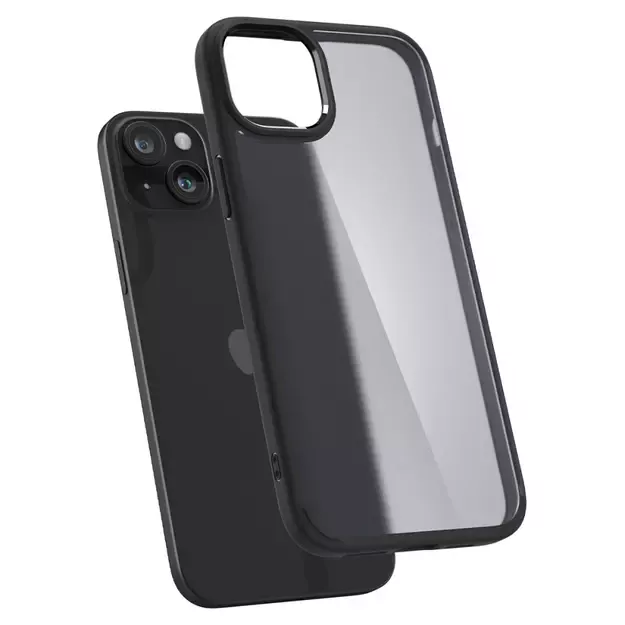 Spigen Ultra Hybrid iPhone 15 Case - Clear Black 18