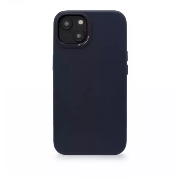 Decoded Leather Case with MagSafe for iPhone 14 Plus - navy blue