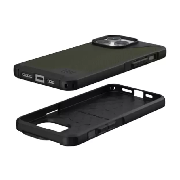 UAG Metropolis LT MagSafe case for iPhone 15 Pro Max - green Kevlar 4