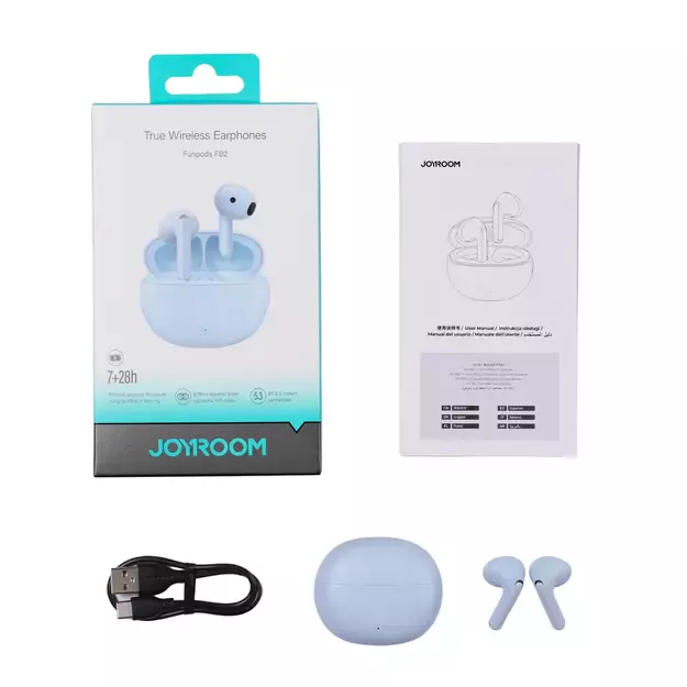 Joyroom Funpods wireless in-ear headphones (JR-FB2) - blue 5