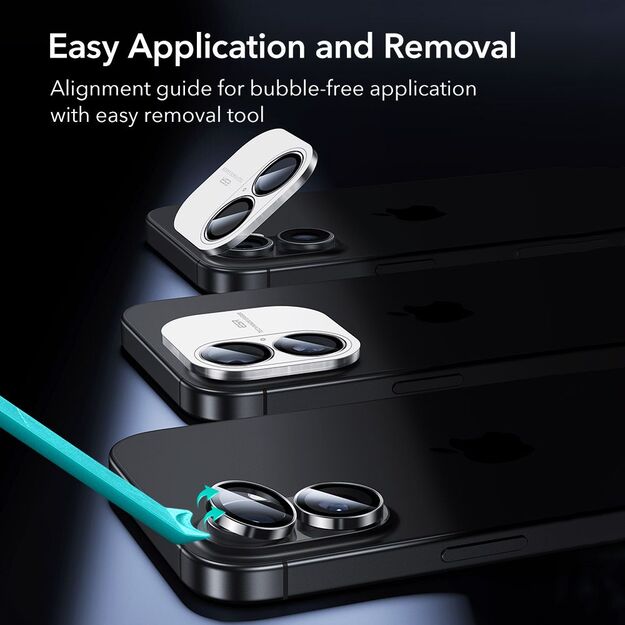 ESR Armorite Camera Cover for iPhone 16 / 16 Plus / 17 - Black 6