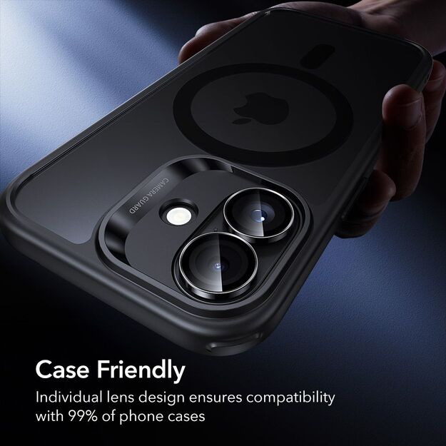 ESR Armorite Camera Cover for iPhone 16 / 16 Plus / 17 - Black 7