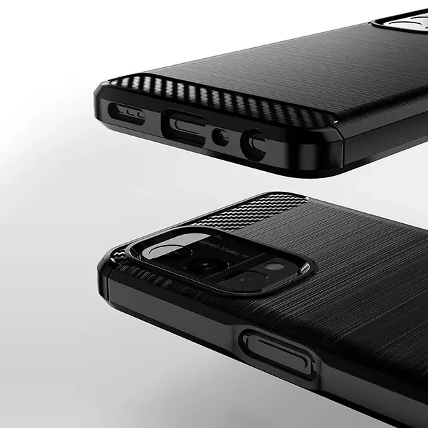 Carbon Case Flexible cover for OnePlus Nord N200 5G black 1