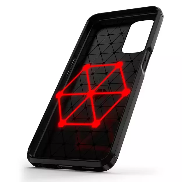 Carbon Case Flexible cover for OnePlus Nord N200 5G black 4