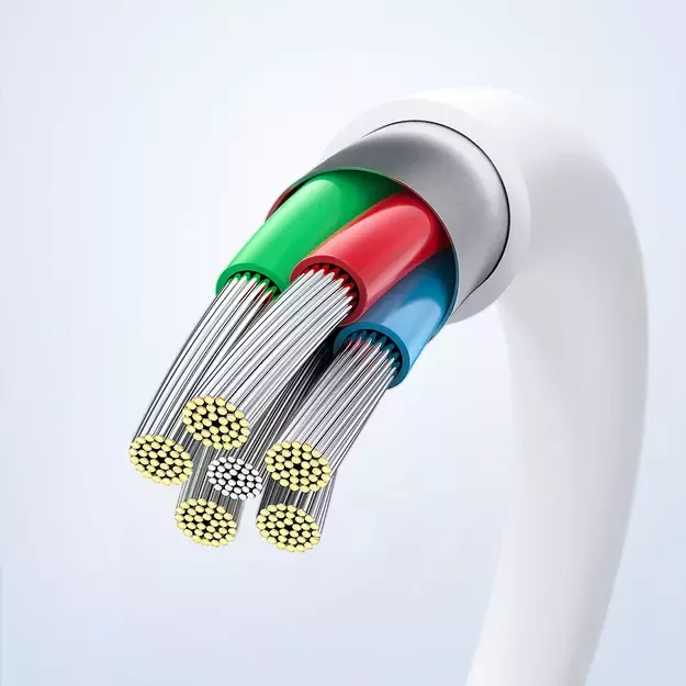 Acefast C3-03 USB-C - USB-C PD QC cable 60W 3A 480Mb/s 1.2m - white 9