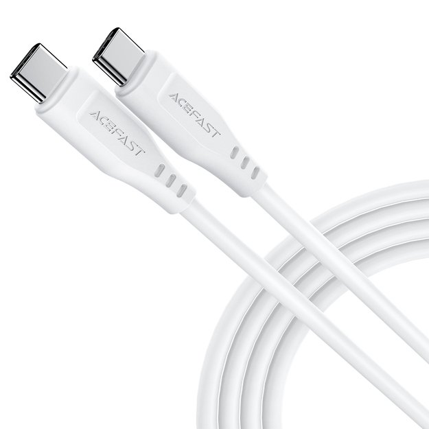 Acefast C3-03 USB-C - USB-C PD QC cable 60W 3A 480Mb/s 1.2m - white 24