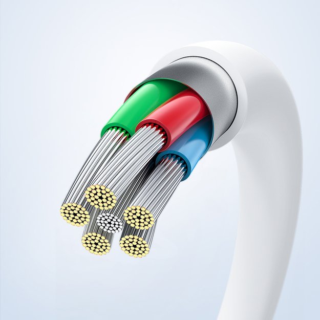 Acefast C3-03 USB-C - USB-C PD QC cable 60W 3A 480Mb/s 1.2m - white 21