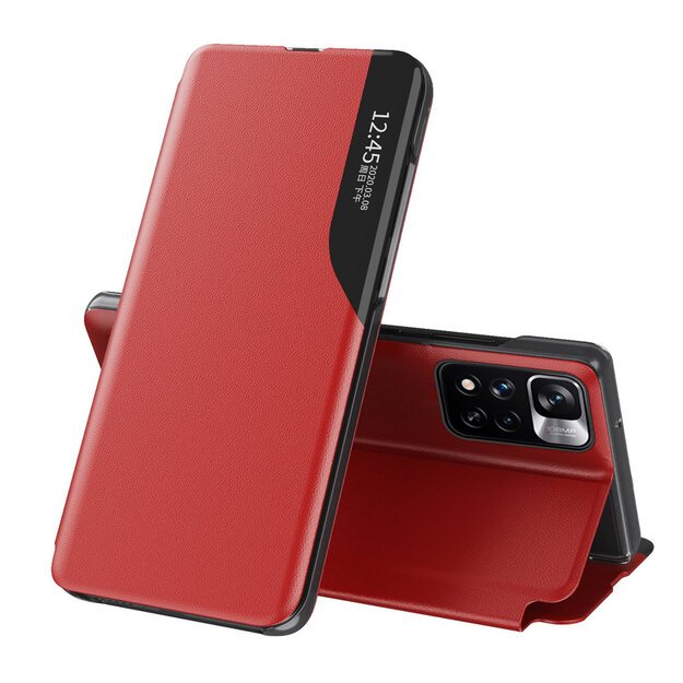 Eco Leather View Case elegant case with flip cover and stand function Xiaomi Redmi Note 11 Pro+ 5G (China) / 11 Pro 5G (China) / Mi11i HyperCharge / Poco X4 NFC 5G red 15