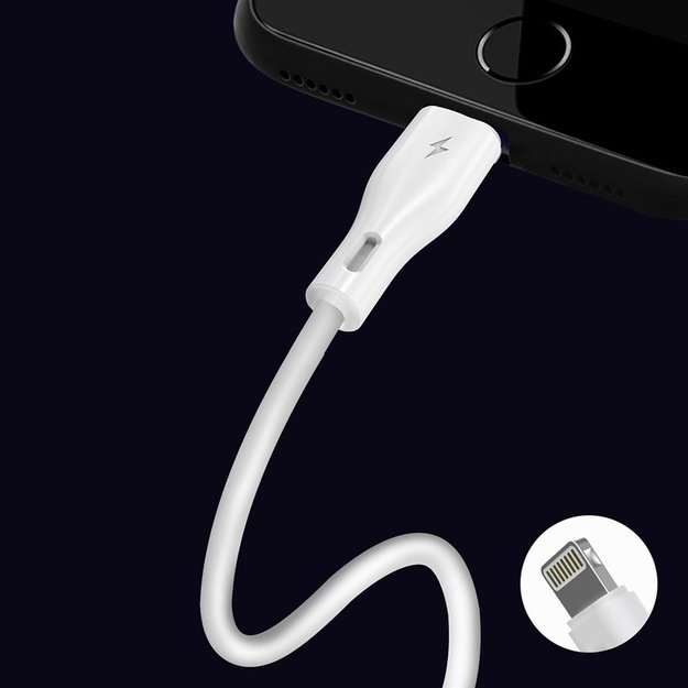 Dudao L2L USB-A / Lightning 3A Cable 2m - White 5