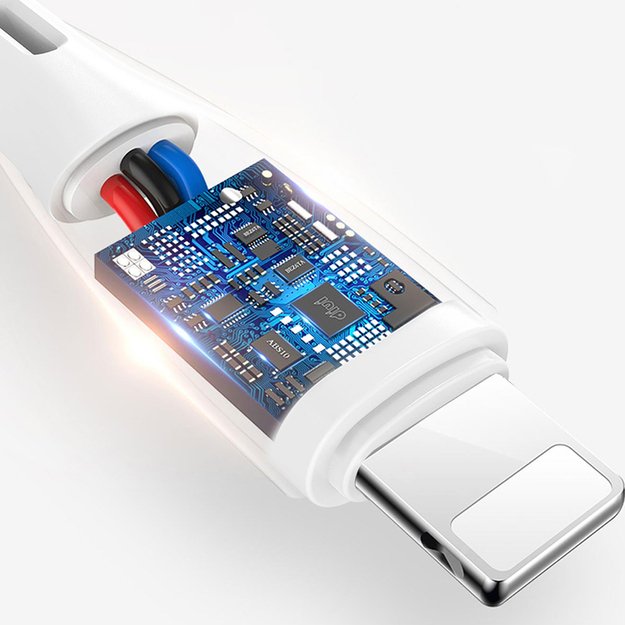 Dudao L2L USB-A / Lightning 3A Cable 2m - White 8