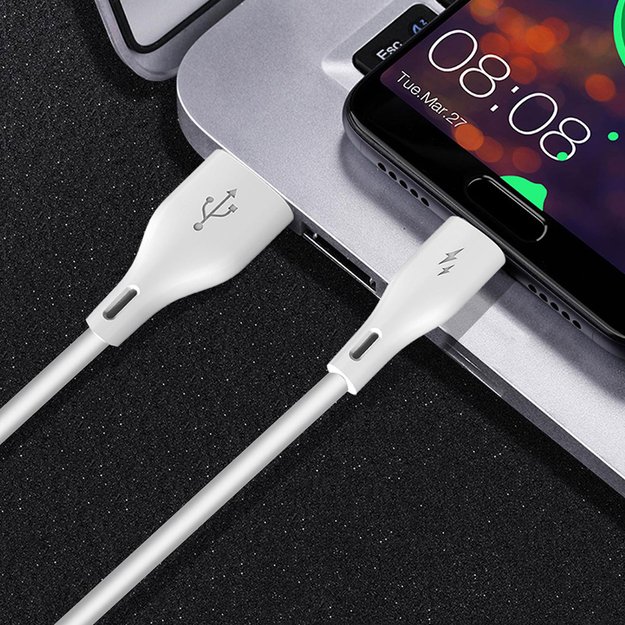 Dudao L2L USB-A / Lightning 3A Cable 2m - White 7