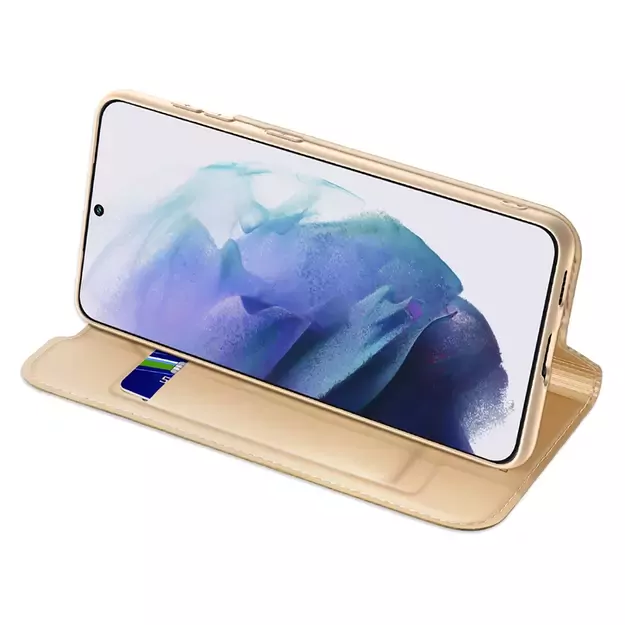 Dux Ducis Skin Pro Holster Cover Flip Cover for Samsung Galaxy S22 + (S22 Plus) gold 6