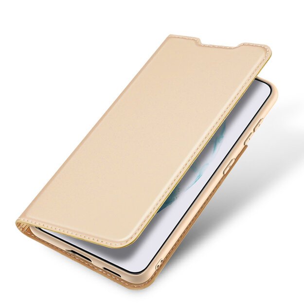 Dux Ducis Skin Pro Holster Cover Flip Cover for Samsung Galaxy S22 + (S22 Plus) gold 25