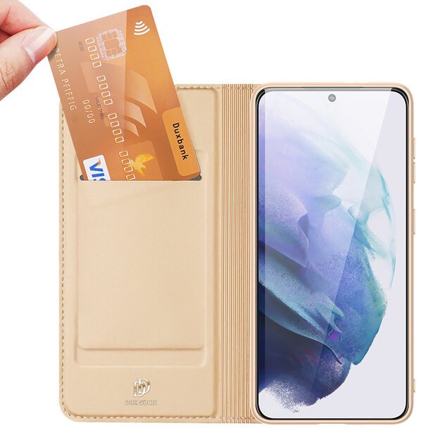 Dux Ducis Skin Pro Holster Cover Flip Cover for Samsung Galaxy S22 + (S22 Plus) gold 23