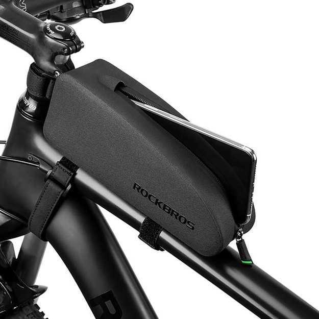 Rockbros AS-019 bicycle frame bag waterproof 1.5 l - black 6