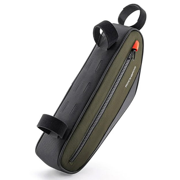 Rockbros 30120079001 bicycle bag for 1.7 l frame - green and black 1