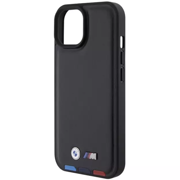 BMW BMHCP15S22PTDK iPhone 15 6.1&quot  black/black Leather Stamp Tricolor 5