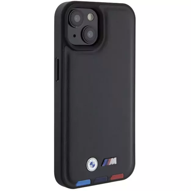 BMW BMHCP15S22PTDK iPhone 15 6.1&quot  black/black Leather Stamp Tricolor 3
