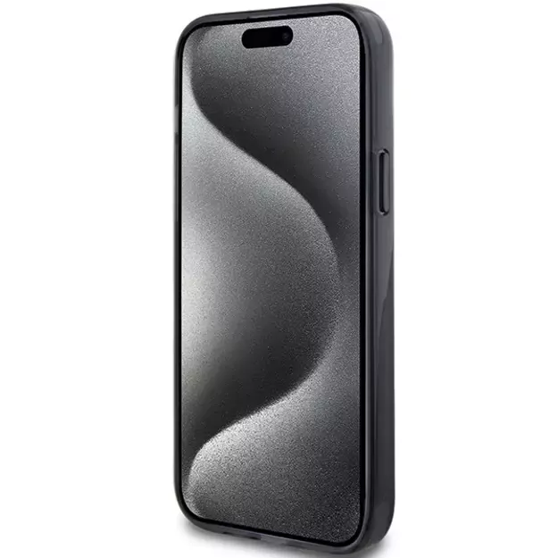 Karl Lagerfeld KLHMP15SHMRSKCK iPhone 15 6.1&quot  black/black hardcase Ring Stand Karl&amp Choupette MagSafe 4