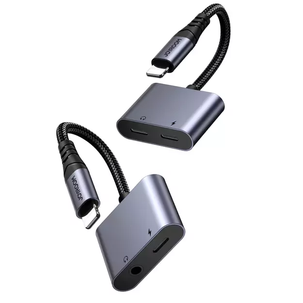 Joyroom SY-L02 Lightning to 2x Lightning DAC adapter 2in1 - black 6