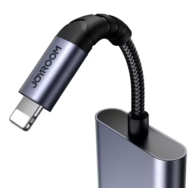 Joyroom SY-L02 Lightning to 2x Lightning DAC adapter 2in1 - black 5