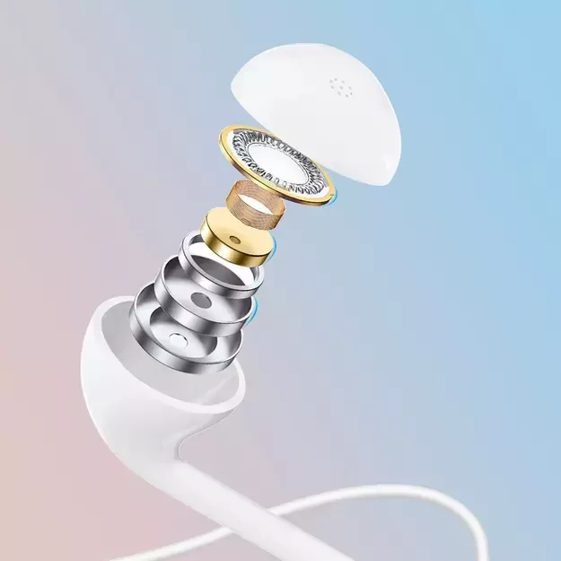 Dudao in-ear wired mini jack 3.5mm headset white (X10S white) 5