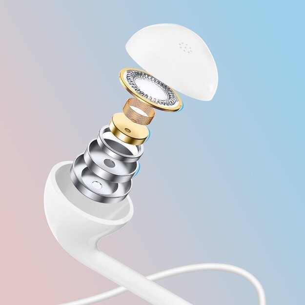 Dudao in-ear wired mini jack 3.5mm headset white (X10S white) 16