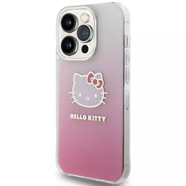 Hello Kitty IML Gradient Electrop Kitty Head case for iPhone 14 Pro - pink 2
