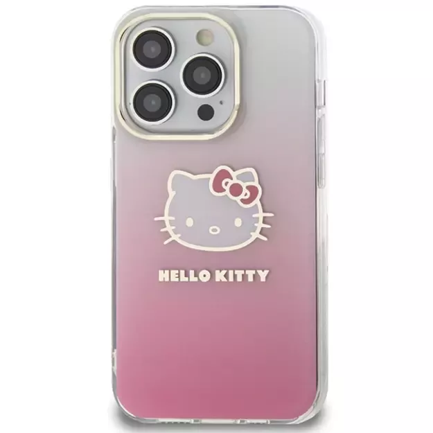 Hello Kitty IML Gradient Electrop Kitty Head case for iPhone 14 Pro - pink 3