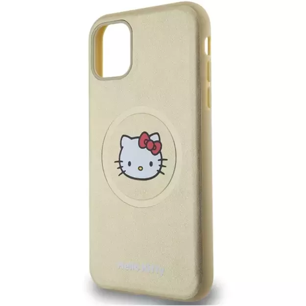Hello Kitty Leather Kitty Head MagSafe case for iPhone 11 / Xr - gold 5