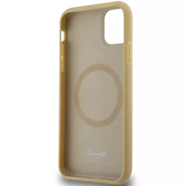 Hello Kitty Leather Kitty Head MagSafe case for iPhone 11 / Xr - gold 6