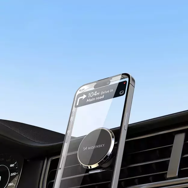 Wozinsky WUMKO magnetic phone holder for car air vent - black 12