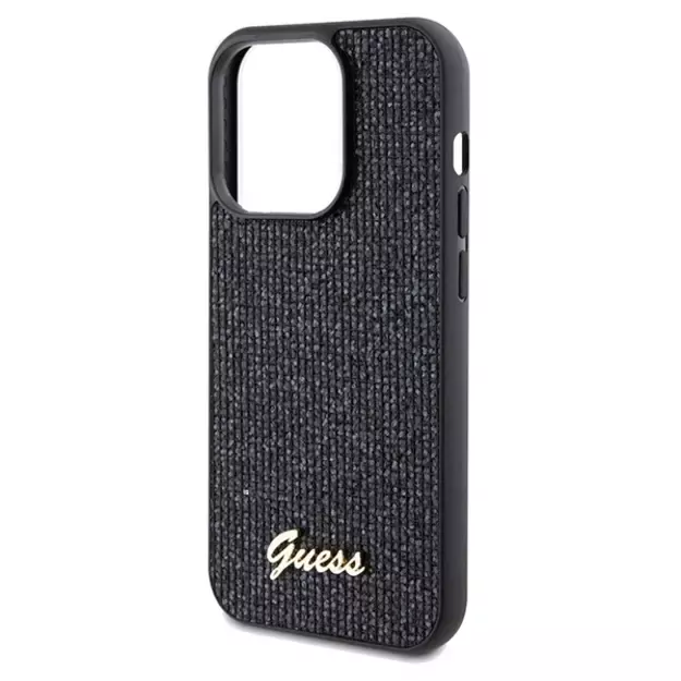 Guess Disco Metal Script case for iPhone 14 Pro Max - black 5