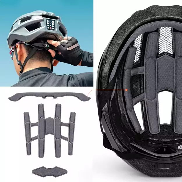 Rockbros ZK-013TI Bike Helmet Universal Size 55-60cm - Gray 12