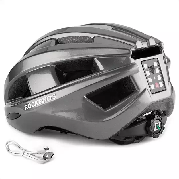 Rockbros ZK-013TI Bike Helmet Universal Size 55-60cm - Gray 7