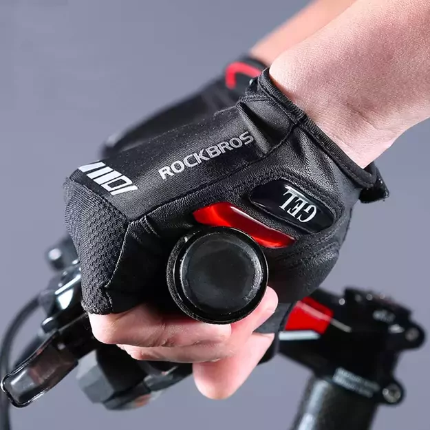 Rockbros S143-BK L cycling gloves with gel inserts - black 11