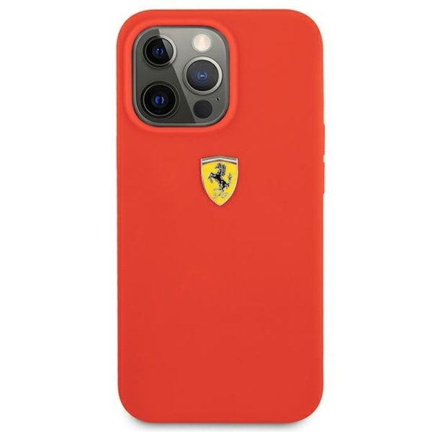 Ferrari FESSIHCP13XRE iPhone 13 Pro Max 6.7&quot  red/red hardcase Silicone 8