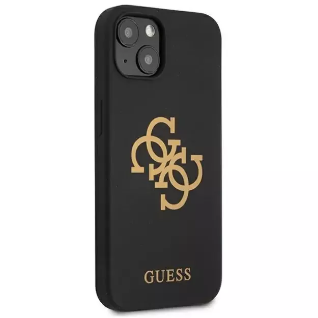 Guess GUHCP13SLS4GGBK iPhone 13 mini 5.4&quot  black/black hard case Silicone 4G Logo 3