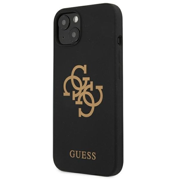 Guess GUHCP13SLS4GGBK iPhone 13 mini 5.4&quot  black/black hard case Silicone 4G Logo 6