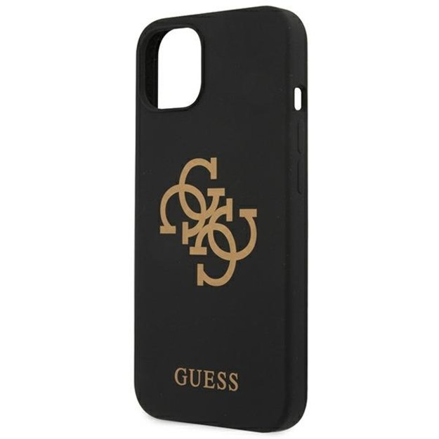 Guess GUHCP13SLS4GGBK iPhone 13 mini 5.4&quot  black/black hard case Silicone 4G Logo 12