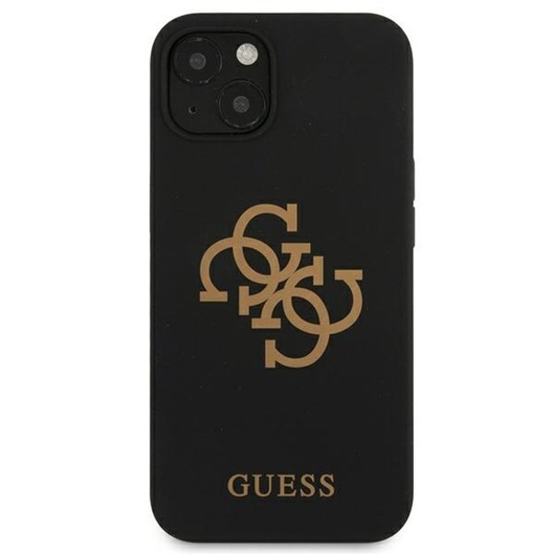 Guess GUHCP13SLS4GGBK iPhone 13 mini 5.4&quot  black/black hard case Silicone 4G Logo 8
